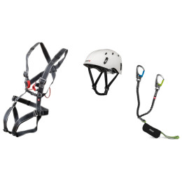 Klettersteigset Ocún Via Ferrata Bodyquard Pail set schwarz