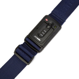 Riemen mit Schloss Pacsafe Strapsafe 100 Luggage Strap blau