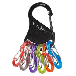 Schlüsselanhänger Nite Ize Keyrack S-biner schwarz Černá