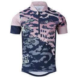 Kinder-Radtrikot Dare 2b Dynamite Jersey Nvy Graffiti blau/rosa Nvy Graffiti