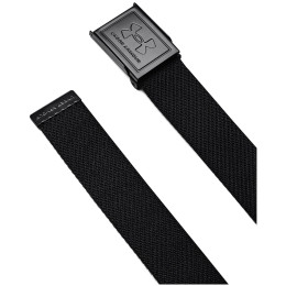 Gürtel Under Armour M's Webbing Belt schwarz Black / Pitch Gray / Black