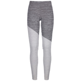 Damen-Funktionsunterhose Ortovox Fleece Light Long Pants grau GrayBlend