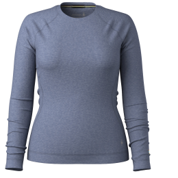 Damen-Funktionsshirt Smartwool W Classic Thermal Merino Base Layer Crew blau NIGHTFALL BLUE HEATER