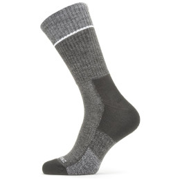 Socken SealSkinz Solo QuickDry Mid Length Socks schwarz/grau Black/Grey