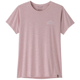Damen-T-Shirt Patagonia Women's Capilene Cool Daily Shirt - Cloud Crag rosa Quiet Violet
