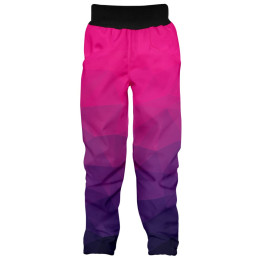 Kinder Softshellhose WAMU Mozaika purple rosa/lila