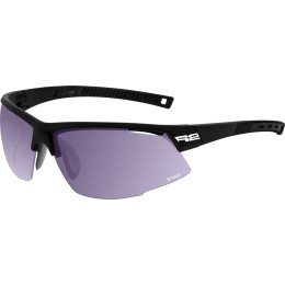 Sportbrille R2 Racer v4 schwarz/weiß matný -černý