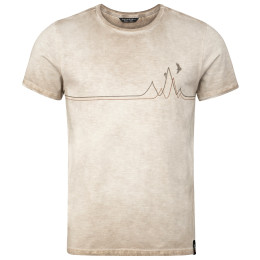 Herren-T-Shirt Chillaz Rigi Mountain Line beige SandWashed
