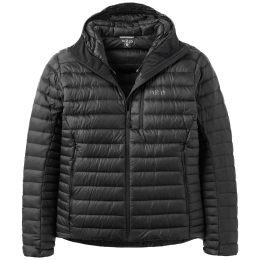 Herrenjacke Rab Microlight Alpine Down Hoody schwarz