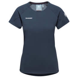 Damen-T-Shirt Mammut Aegility T-Shirt Women blau/weiß marine melange-white