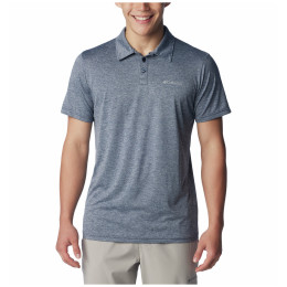 Herren-T-Shirt Columbia Columbia Hike™ Polo blau/grau Collegiate Navy Heather