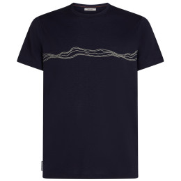 Herren T-Shirt Icebreaker Men Merino 150 Tech Lite SS Tee Mountain Pulse dunkelblau Midnight Navy