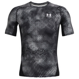 Herren T-Shirt Under Armour HG Armour Prtd Comp schwarz Black/Halo Gray/White