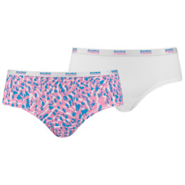 Damenhöschen Puma Printed Hipster 2P rosa pink / white