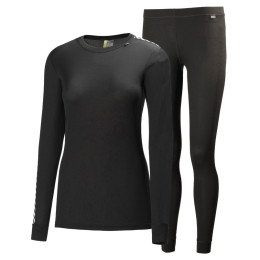 Damen Funktionsset Helly Hansen W Hh Comfort Light Set schwarz Black
