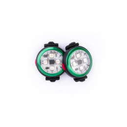 Hundelicht Curli Luumi Safety LED Lights rechargeable dunkelgrün