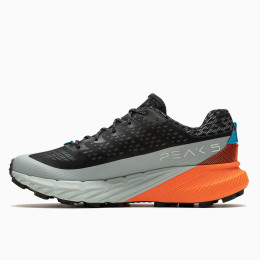 Herren Laufschuhe Merrell Agility Peak 5 schwarz black/tangerine