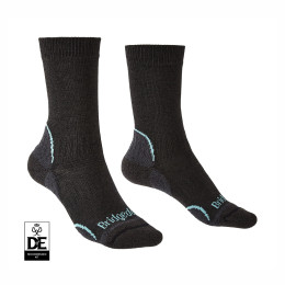 Damensocken Bridgedale Hike LW T2 CP Boot Women's grau graphite/mint/168