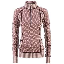 Damen-Funktionsshirt Kari Traa Smekker H/Z rosa/rot Taupe