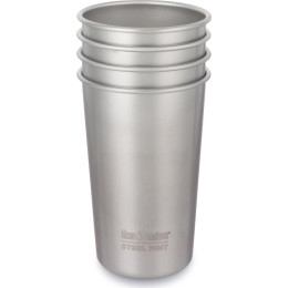 Set Edelstahl Trinkbecher Klean Kanteen Steel Pint 473 ml silber Brushed Stainless