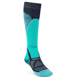 Kniestrümpfe Bridgedale Ski Midweight Women's blau/hellblau dark denim/aqua/212