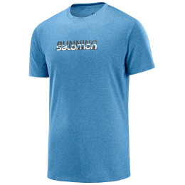 Herren-T-Shirt Salomon Agile Graphic Tee M blau AlloyHeat