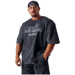 Herren-Funktionsshirt Nebbia NEBBIA x Olympia Heavyweight Cotton T-Shirt schwarz Black