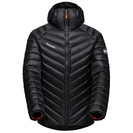 Herren-Daunenjacke Mammut Broad Peak IN Hooded Jacket Men 2023 schwarz/rot black0001