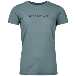 Damen-Funktionsshirt Ortovox 150 Cool Brand Ts W grau Icy Shore