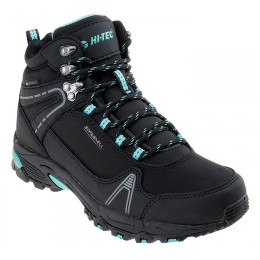Damenschuhe Hi-Tec Hapiter Mid WP Wo's schwarz/blau Black/Turquoise