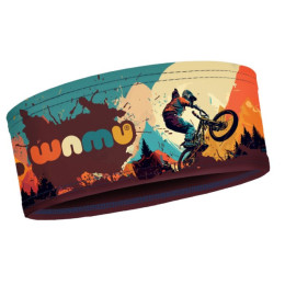 Stirnband WAMU Mountain Bike orange/blau