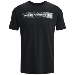 Herren-T-Shirt Under Armour Camo Chest Stripe SS schwarz/weiß Black / / White