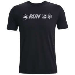 Herren-T-Shirt Under Armour Run Anywhere SS schwarz Black / White / White