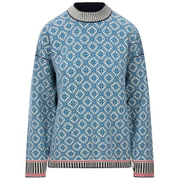 Damenpullover Dale of Norway Langøy Fem Sweater blau/weiß Arctic Blue Offwhite