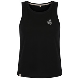 Damen-Top MOOA Merino Lyolite Edelweiss 150 schwarz black