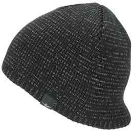 Wasserdichte Mütze SealSkinz WP Cold Weather Reflective schwarz Black