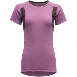 Damen-T-Shirt Devold Hiking Woman T-shirt (2019) lila Iris/Figs