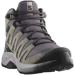 Damen Wanderschuhe Salomon X-Adventure Recon Mid Gore-Tex grau Excalibur / Gull / Nirvana