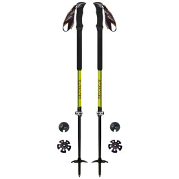 Trekkingstöcke Vipole Skitour Vario schwarz/grün