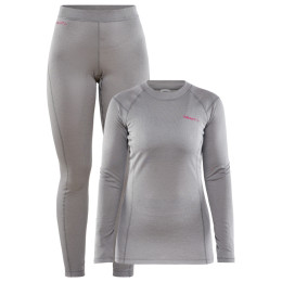 Damenset Craft Core Warm Baselayer hellgrau Monument