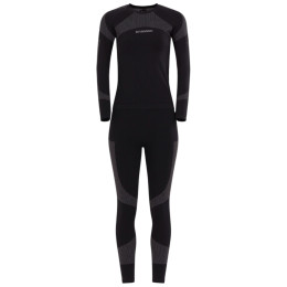 Damen-Thermounterwäsche Fundango Seamless Baselayer Set schwarz black