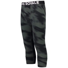 Herren 3/4 Unterhose Mons Royale Cascade Merino Flex 200 3/4 Legging Rosin Motion schwarz/grau Rosin motion