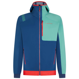 Herrenjacke La Sportiva Macnas Hoody M blau/grün Opal/Grassgreen