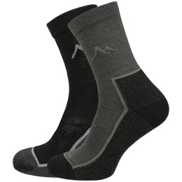 Socken MOOA Merino Mountain 2-pack mix2 Mix 2 (black,green)