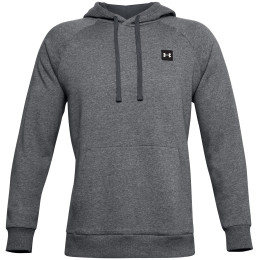 Herren-Sweatshirt Under Armour Rival Fleece Hoodie (2022) dunkelgrau Pitch Gray Light Heather / / Onyx White
