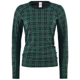 Damen-T-Shirt Kari Traa Rose Light Ls grün/schwarz Pine