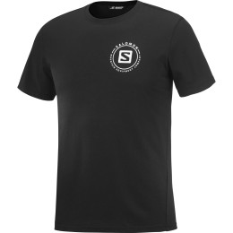 Herren-T-Shirt Salomon Outrack Blend schwarz Black