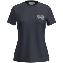 Damen-Funktionsshirt Icebreaker W Mer 150 Tech Lite SS Tee Adventure Rid dunkelblau Midnight Navy