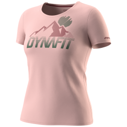 Damen-Funktionsshirt Dynafit Transalper Graphic S/S Tee W rot/rosa pale rose/5560