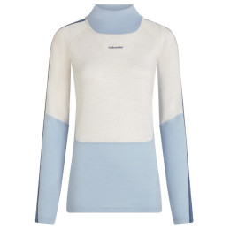 Damen-Funktionsshirt Icebreaker Women Mer 200 Oasis+ LS High Neck weiß/blau Zin/Ecrht/Dw/Cb